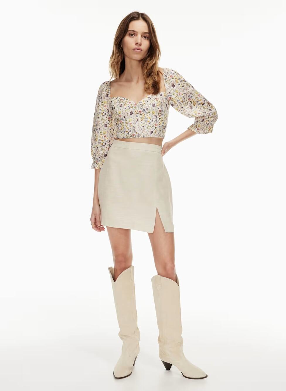 Wilfred Patio Mini Skirt Linen Minimal Coastal Holidays Going Out Preppy 6